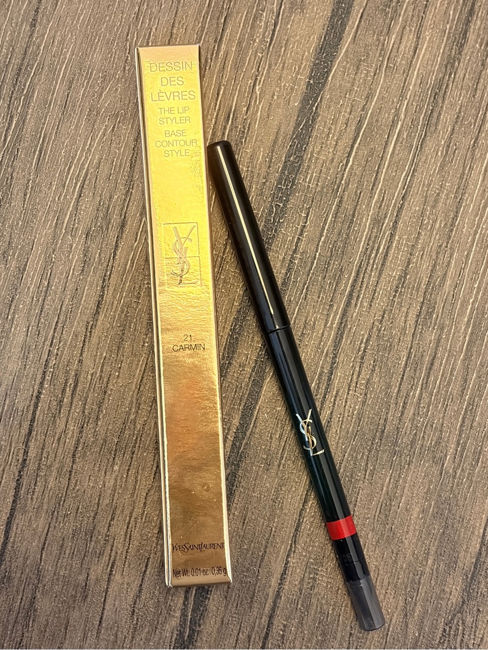Yves Saint Laurent Dessin des Lèvres Lip Liner 21 Carmin Red - Picture 2 of 11